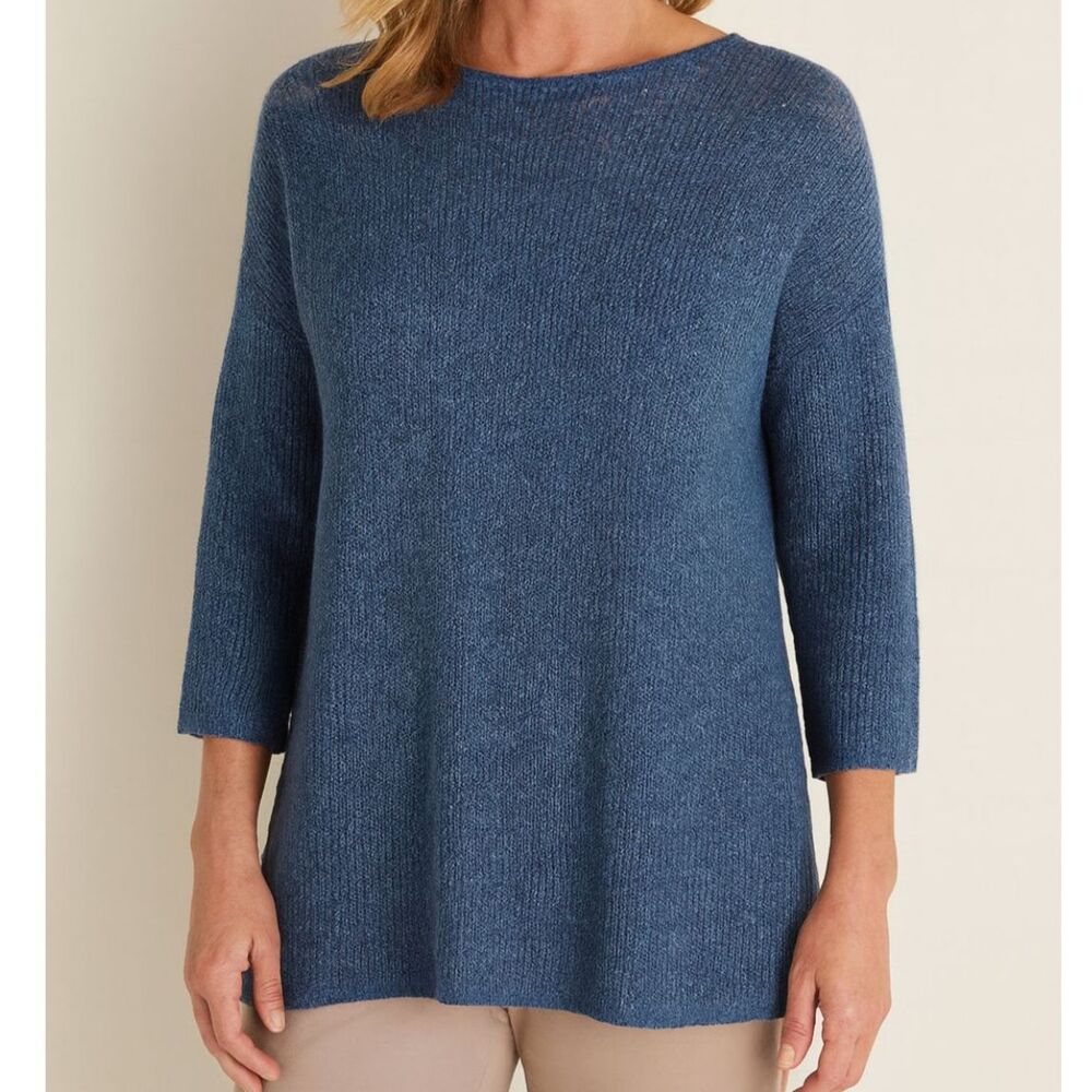 J.Jill Blue Knitted Sweater Size XS